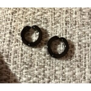 Earrings Cuff Black Non-piercing